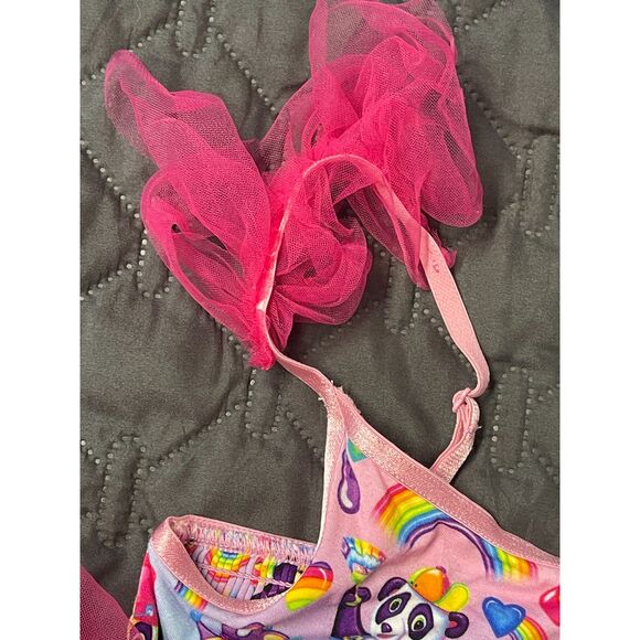 NWT Posh Peanut x Lisa Frank Panda Painter Tutu Dress – Girls 7/8 Rainbow Tulle - Picture 12 of 15